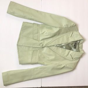SOLD Bebe Pistachio Green Leather Blaze 90s Style